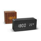 Wood Block Alarm Clock