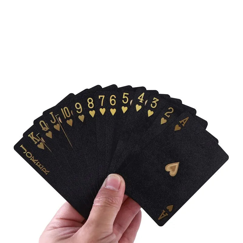 Black & Gold Waterproof Playing Cards