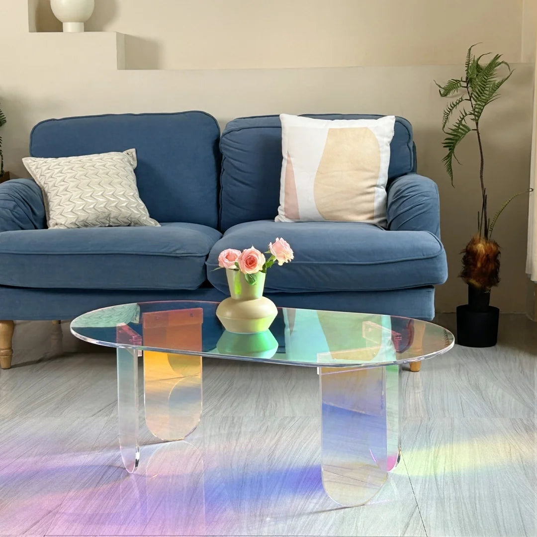 Iridescent Acrylic Coffee Table