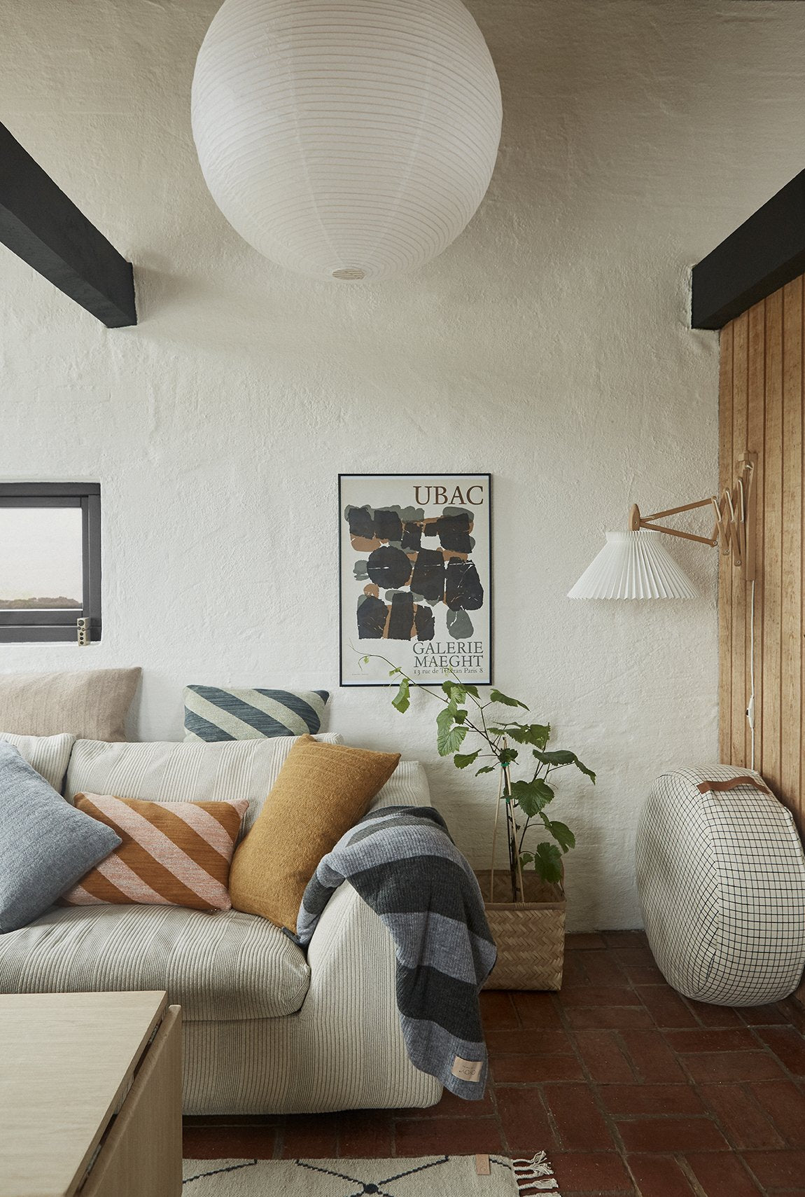 Sit On Me Pouf - Round - Offwhite