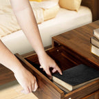 Acacia Sofia 1-Drawer Solid Wood Nightstand for Stylish Storage