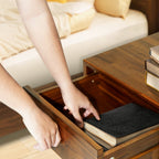 Acacia Sofia 1-Drawer Solid Wood Nightstand for Stylish Storage