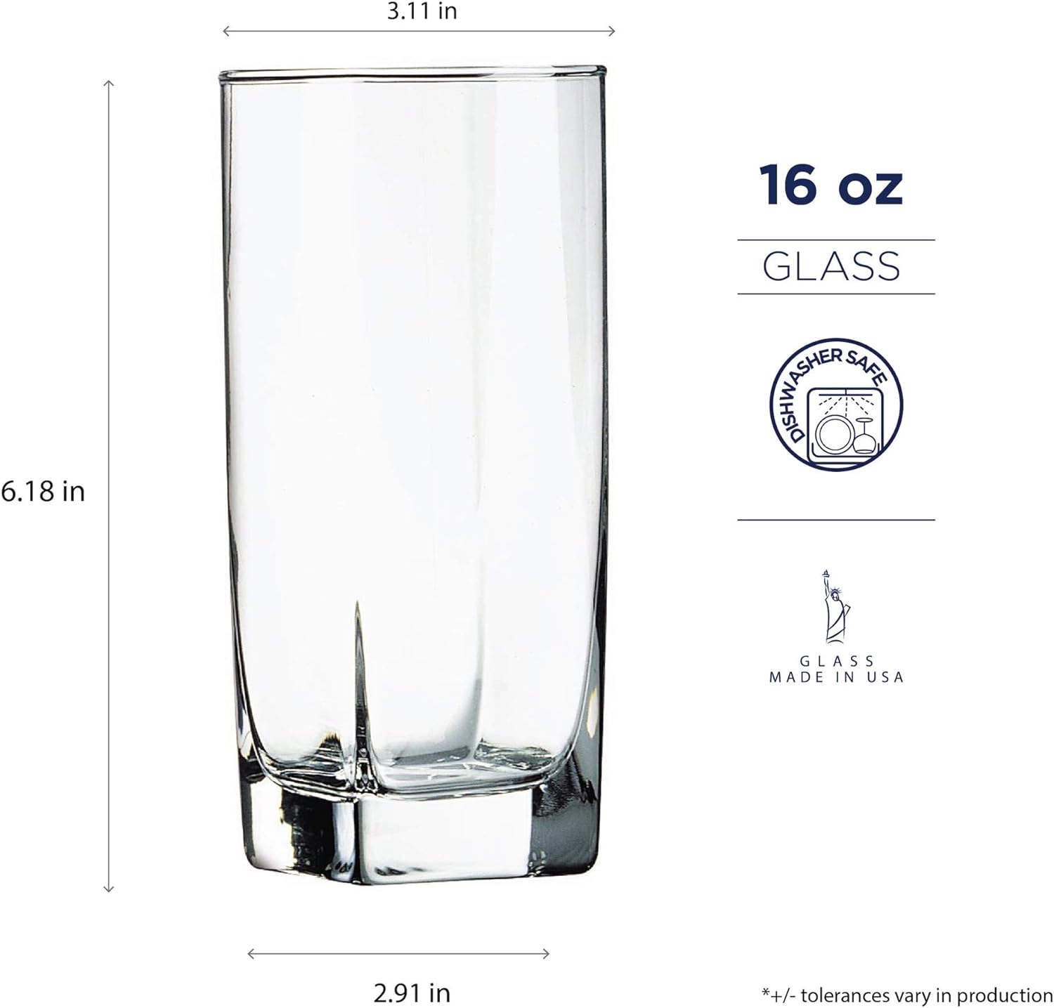 Luminarc 16 Piece Sterling Tumbler Set