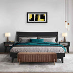 Acacia Aurora Bed Frame & Nightstand Set for Stylish Bedrooms