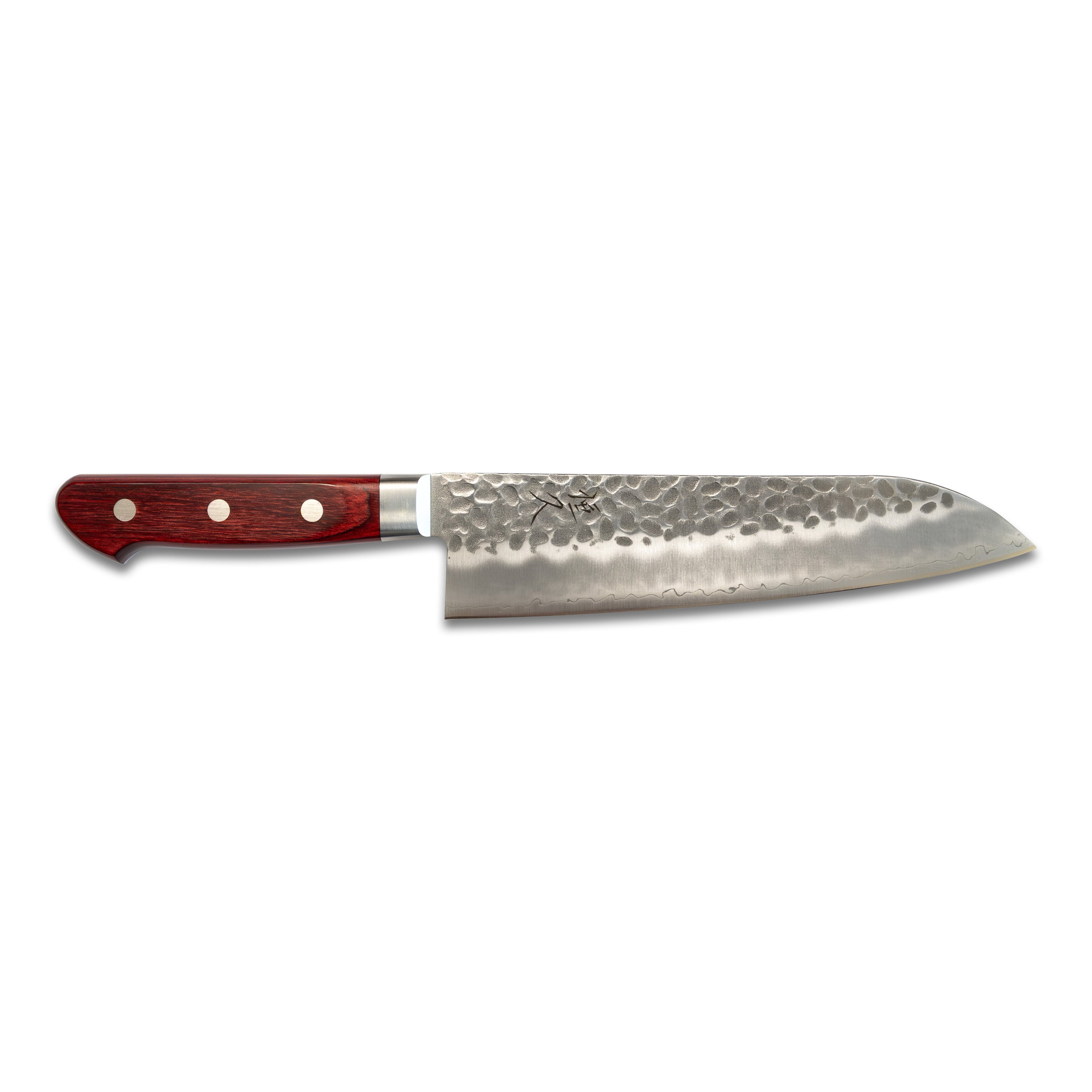 Tsunehisa Tsuchime Santoku 180 mm (Red Handle)