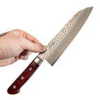 Tsunehisa Tsuchime Santoku 180 mm (Red Handle)
