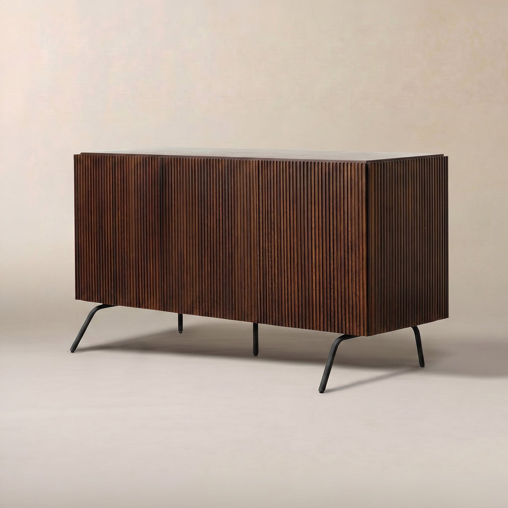 VEIL Sideboard 3 Doors DARK WALNUT