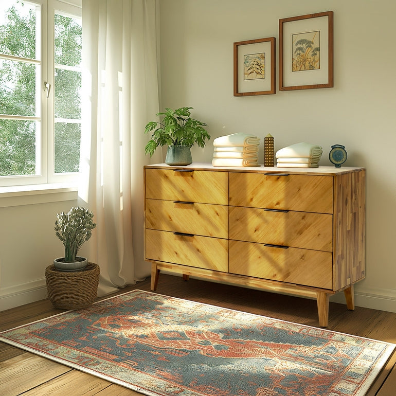 Megsu Veyron 6 Drawers Dresser