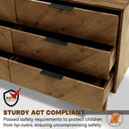 Megsu Veyron 6 Drawers Dresser