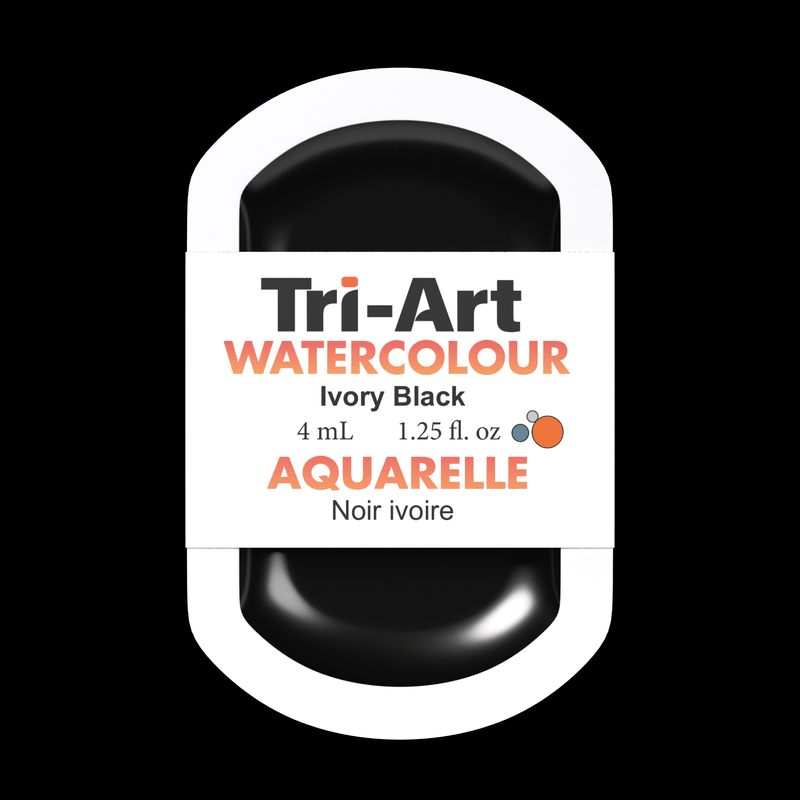 Tri-Art Water Colours - Ivory Black