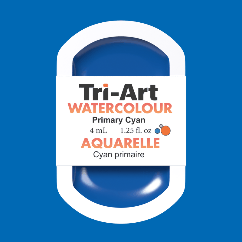 Aquarelles Tri-Art - Cyan primaire