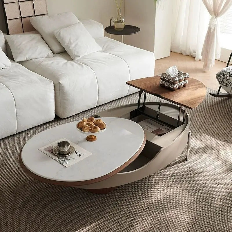 Mesa de centro inteligente BT77: Altura ajustable, extensible, rotación de 360 grados