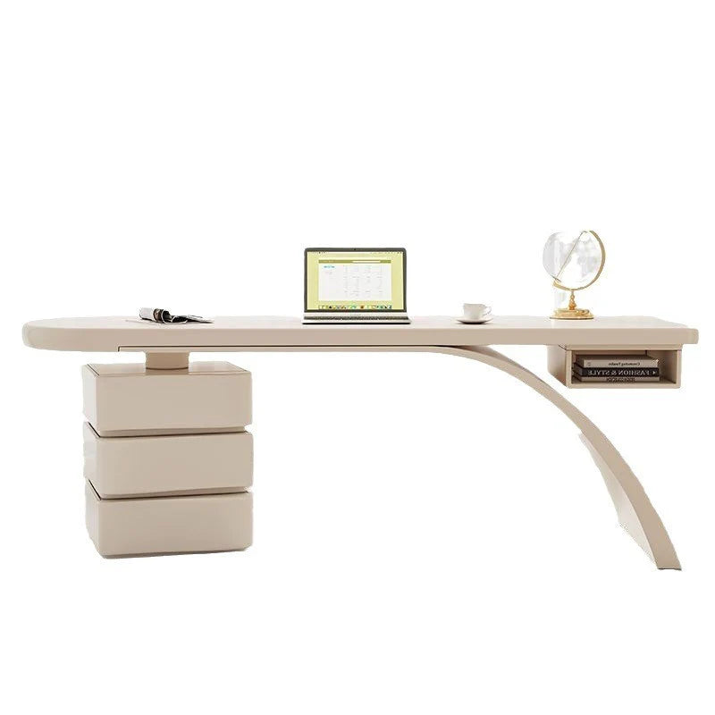 BLV09 Premium Cream White Office Desk