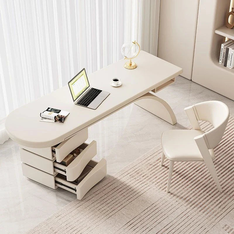 BLV09 Premium Cream White Office Desk
