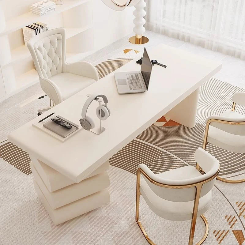 BLV09 Premium Cream White Office Desk