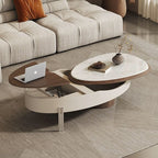 Mesa de centro inteligente BT77: Altura ajustable, extensible, rotación de 360 grados