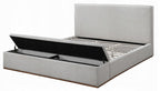 Daisy Storage Upholstered Platform Bed - Grey
