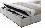 Daisy Storage Upholstered Platform Bed - Grey