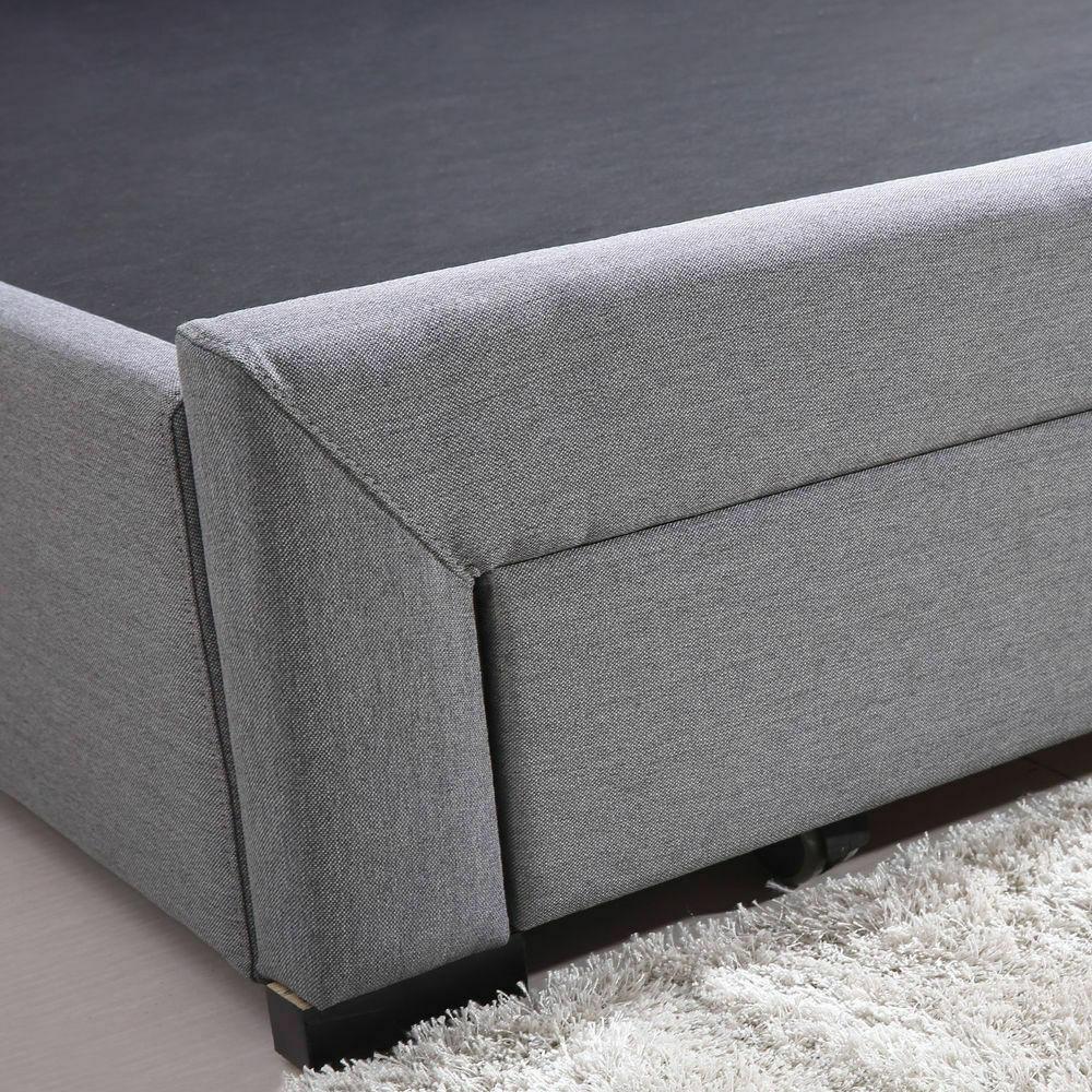 Levede King Size Bed Frame With Storage Drawers-Beige