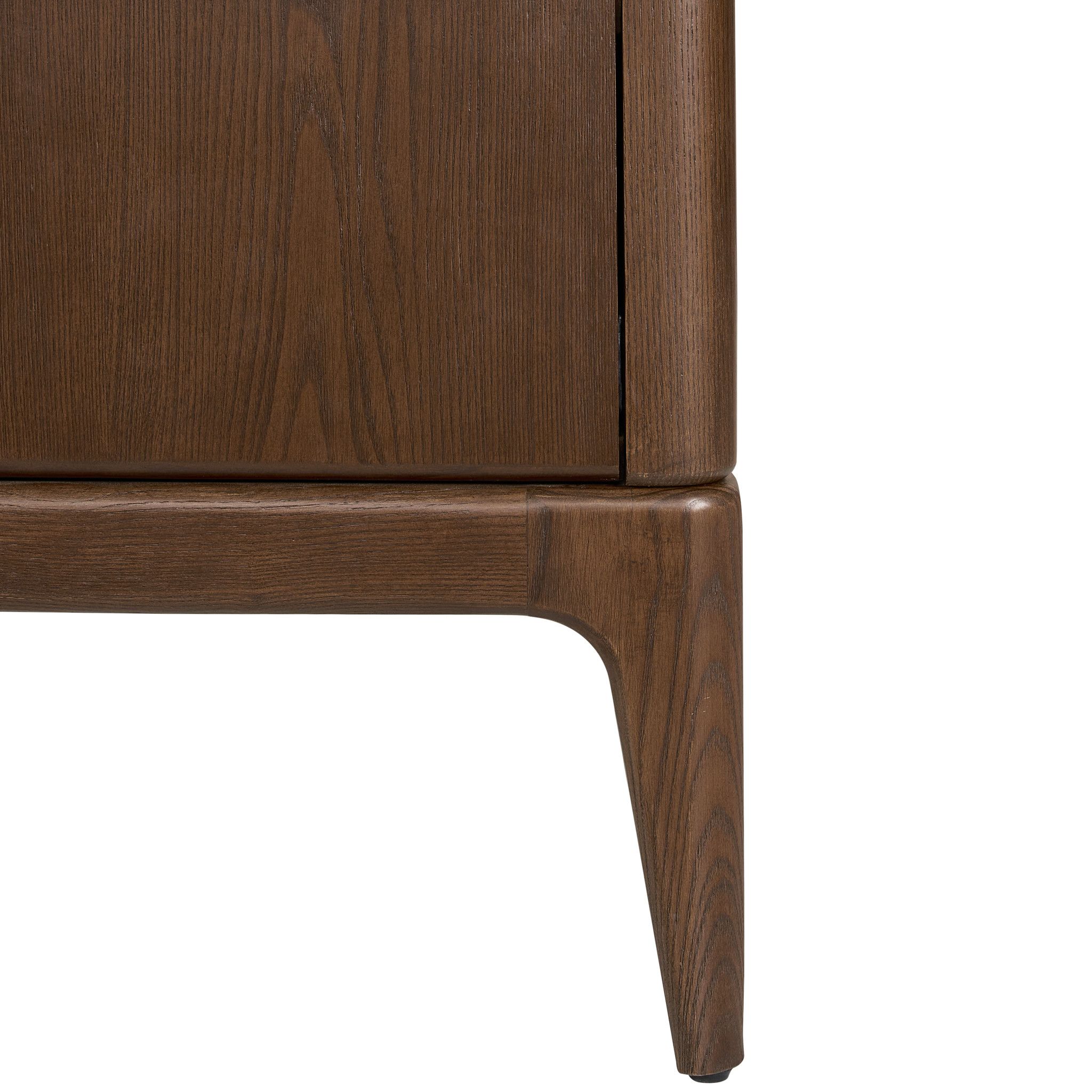 Mesita de noche de madera de fresno moderna Scarlet