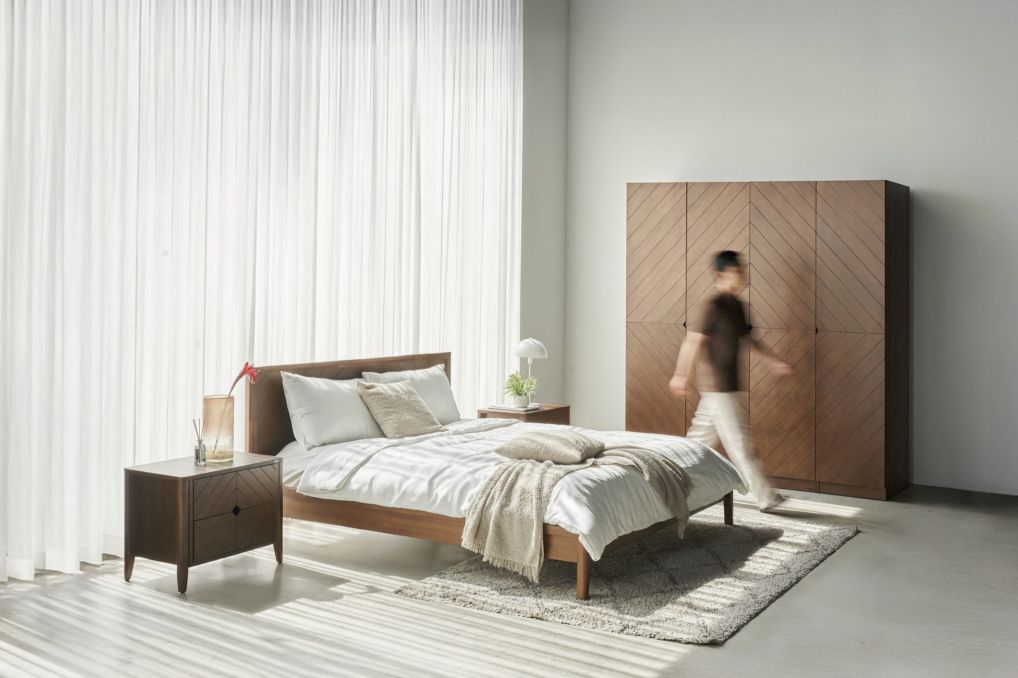 Juego de muebles de dormitorio Hobro de 5 piezas