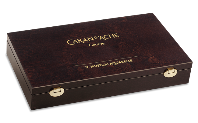 Caran d'Ache - Museum Watercolour Pencil - Wooden Box Set of 76