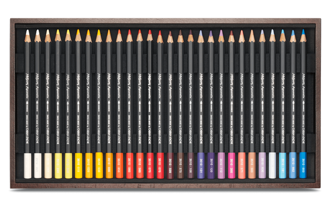 Caran d'Ache - Museum Watercolour Pencil - Wooden Box Set of 76