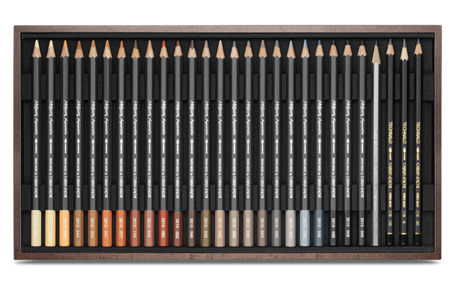 Caran d'Ache - Museum Watercolour Pencil - Wooden Box Set of 76
