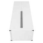 Genoa Modern 2-Piece Freestanding Wardrobe - White
