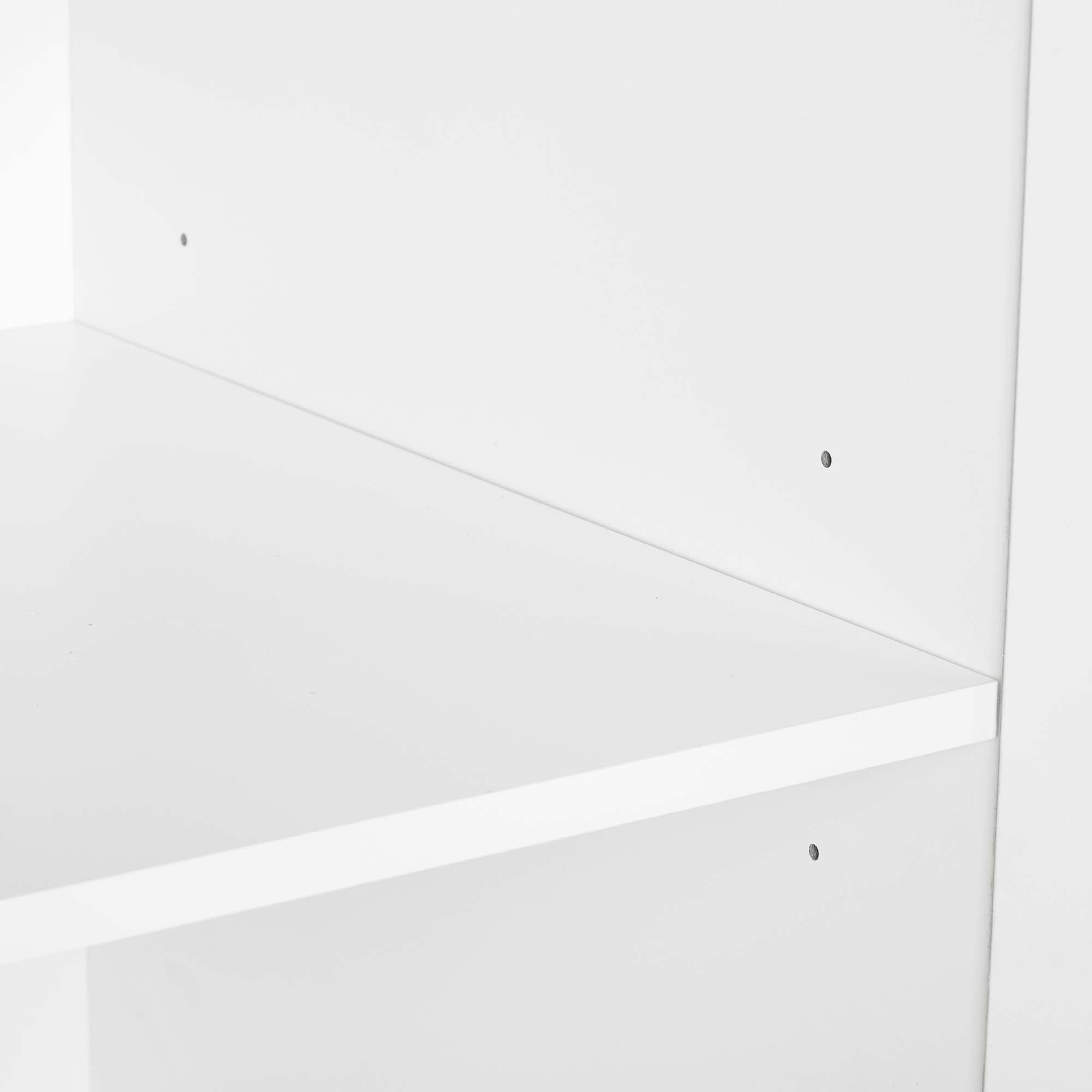 Genoa Modern 2-Piece Freestanding Wardrobe - White