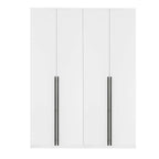 Genoa Modern 2-Piece Freestanding Wardrobe - White