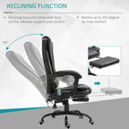Declan Executive Office Chair with 7-Point Massage and Reclining Features-Black