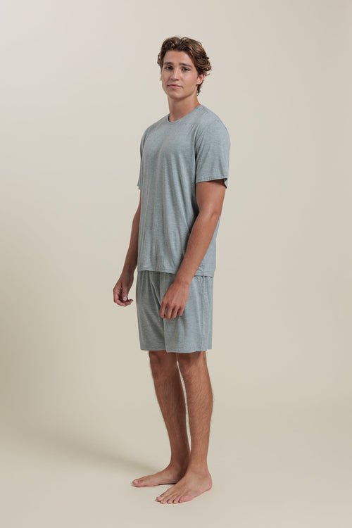 Sleepwear Set - Men’s Bamboo Tee & Shorts Set
