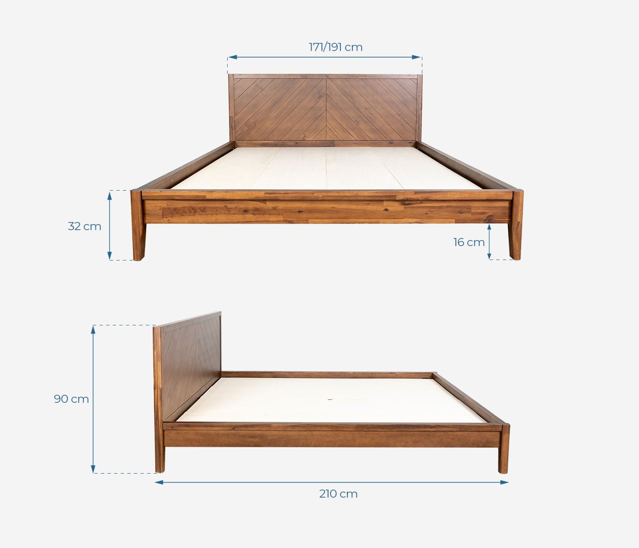 Juego de muebles de dormitorio Hobro de 5 piezas