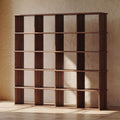 Cube bookshelf in walnut