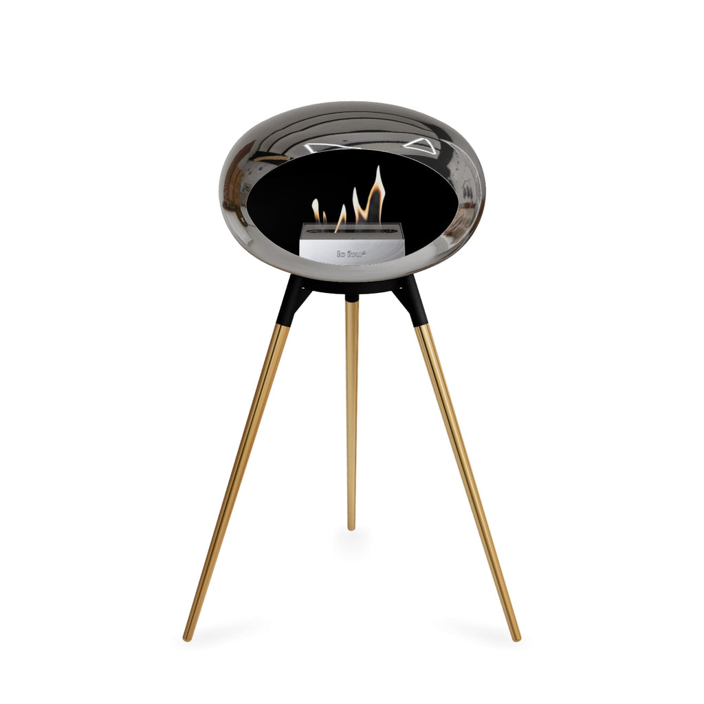 Le Feu Ground High Dome Chromed Silver