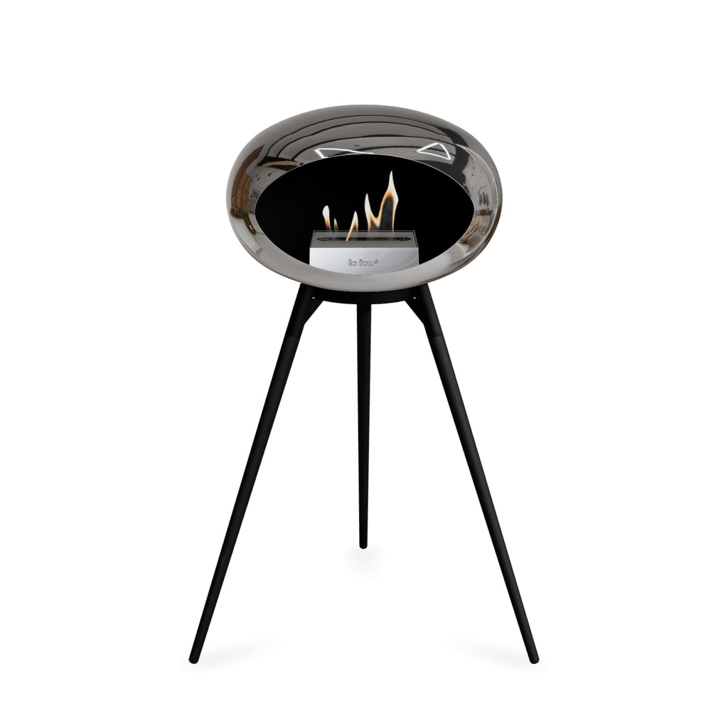 Le Feu Ground High Dome Chromed Silver