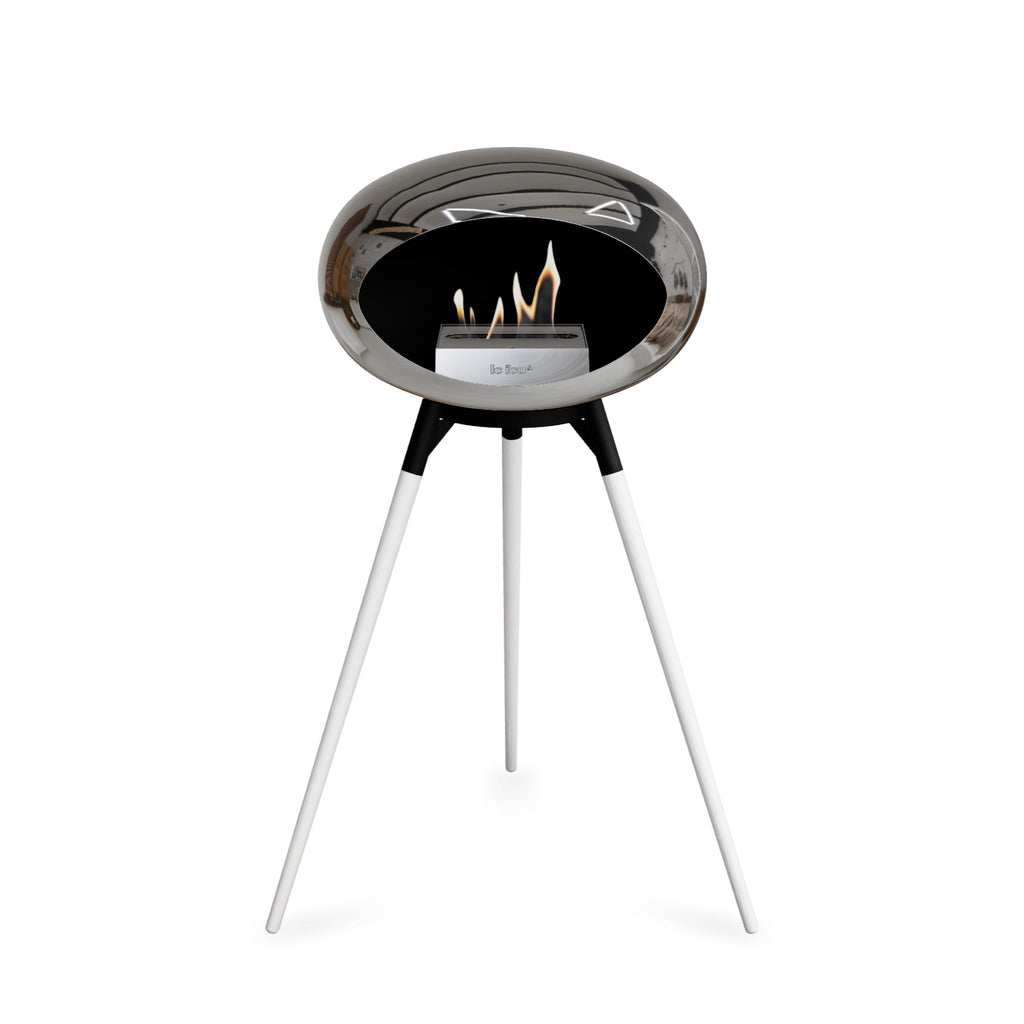 Le Feu Ground High Dome Chromed Silver