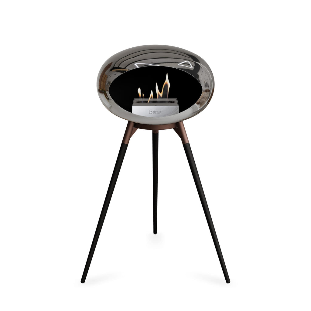 Le Feu Ground High Dome Chromed Silver
