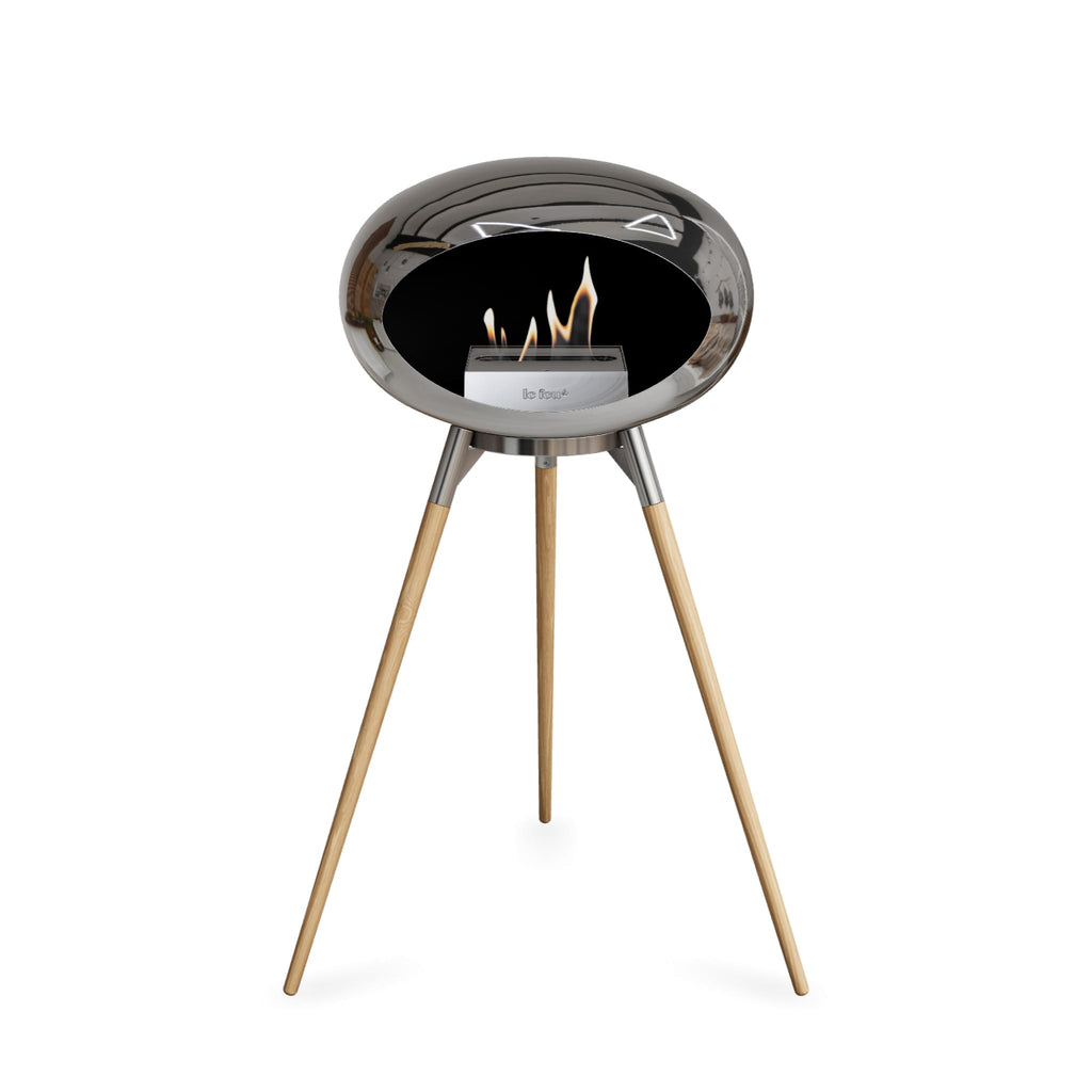Le Feu Ground High Dome Chromed Silver