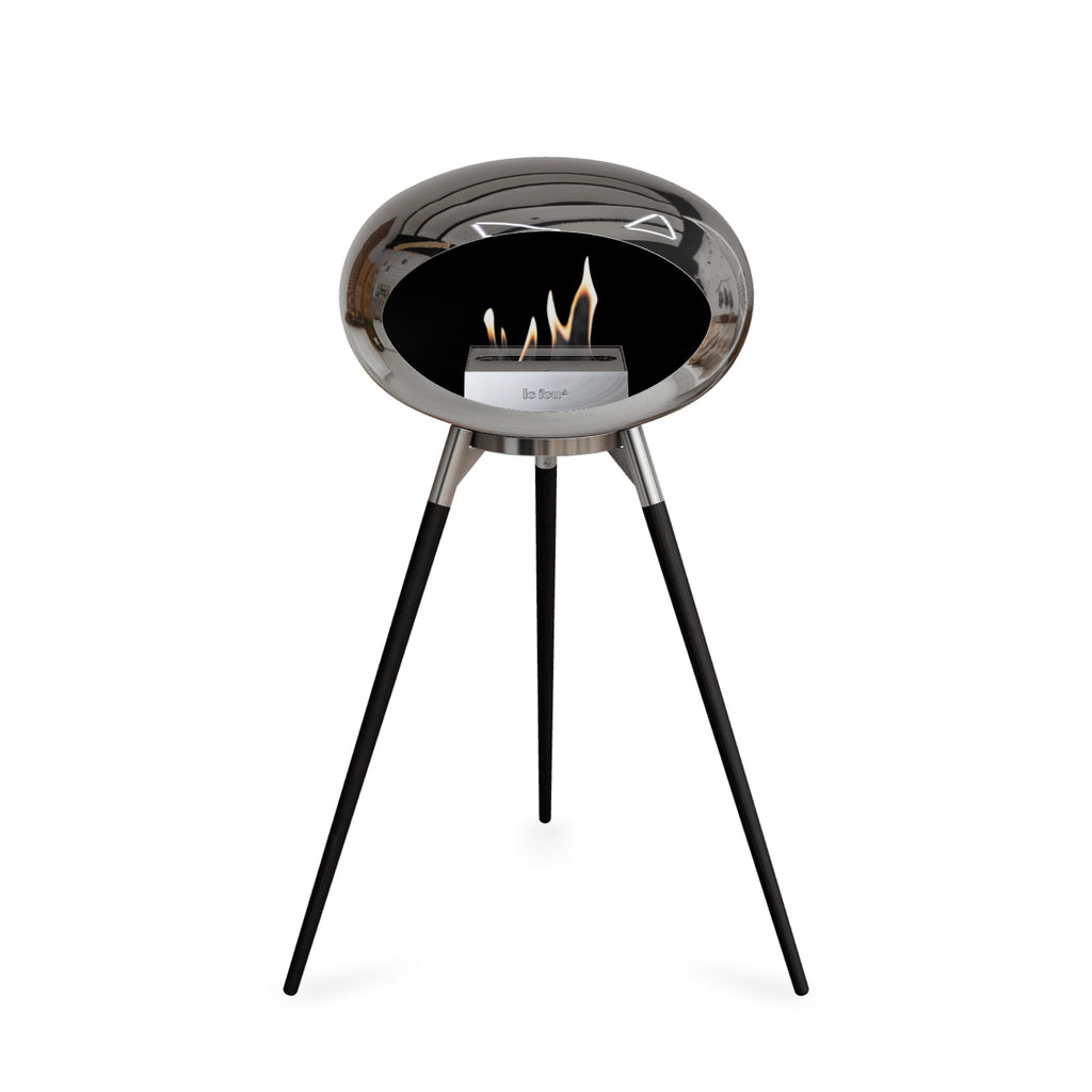 Le Feu Ground High Dome Chromed Silver