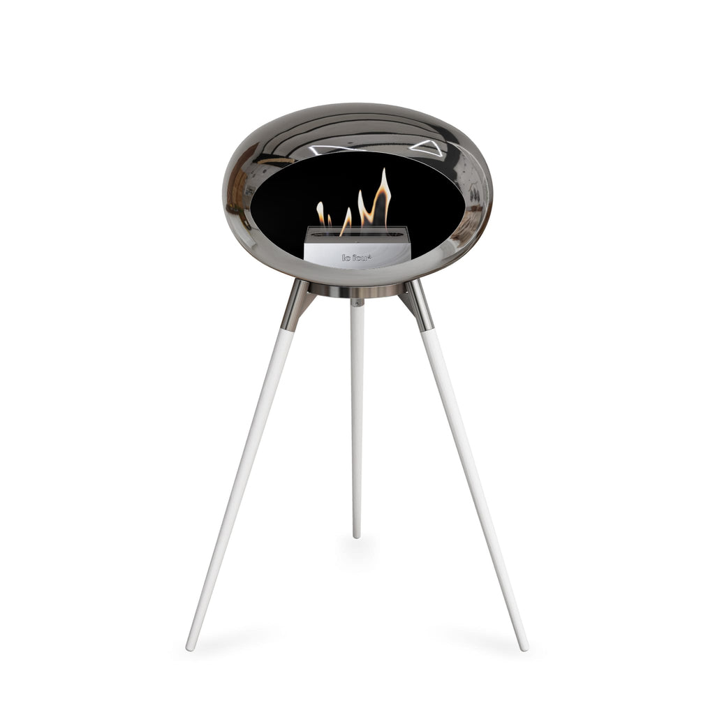 Le Feu Ground High Dome Chromed Silver