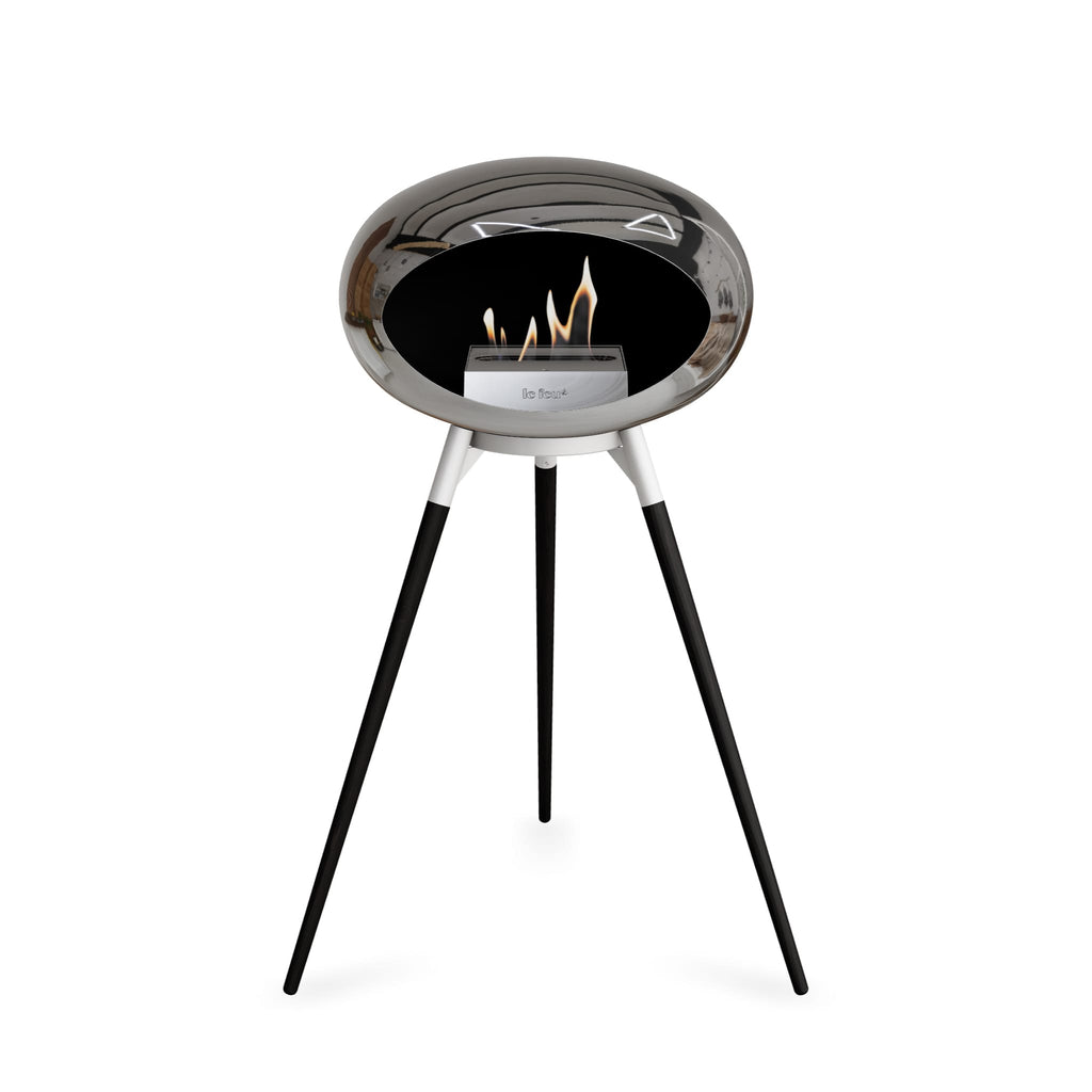 Le Feu Ground High Dome Chromed Silver