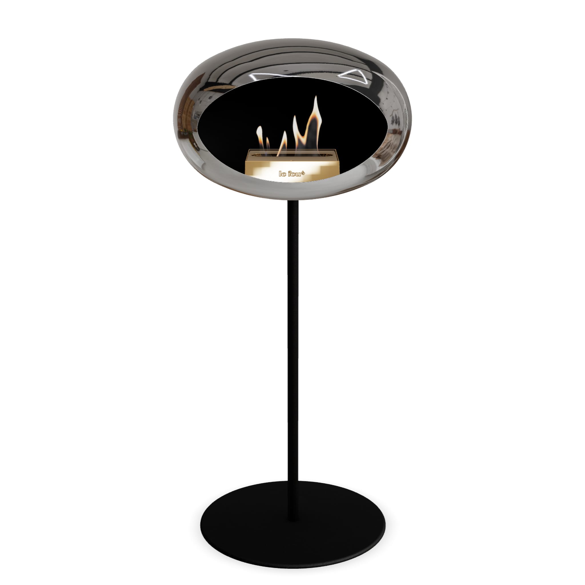 Le Feu Steel High Dome Chromed Silver