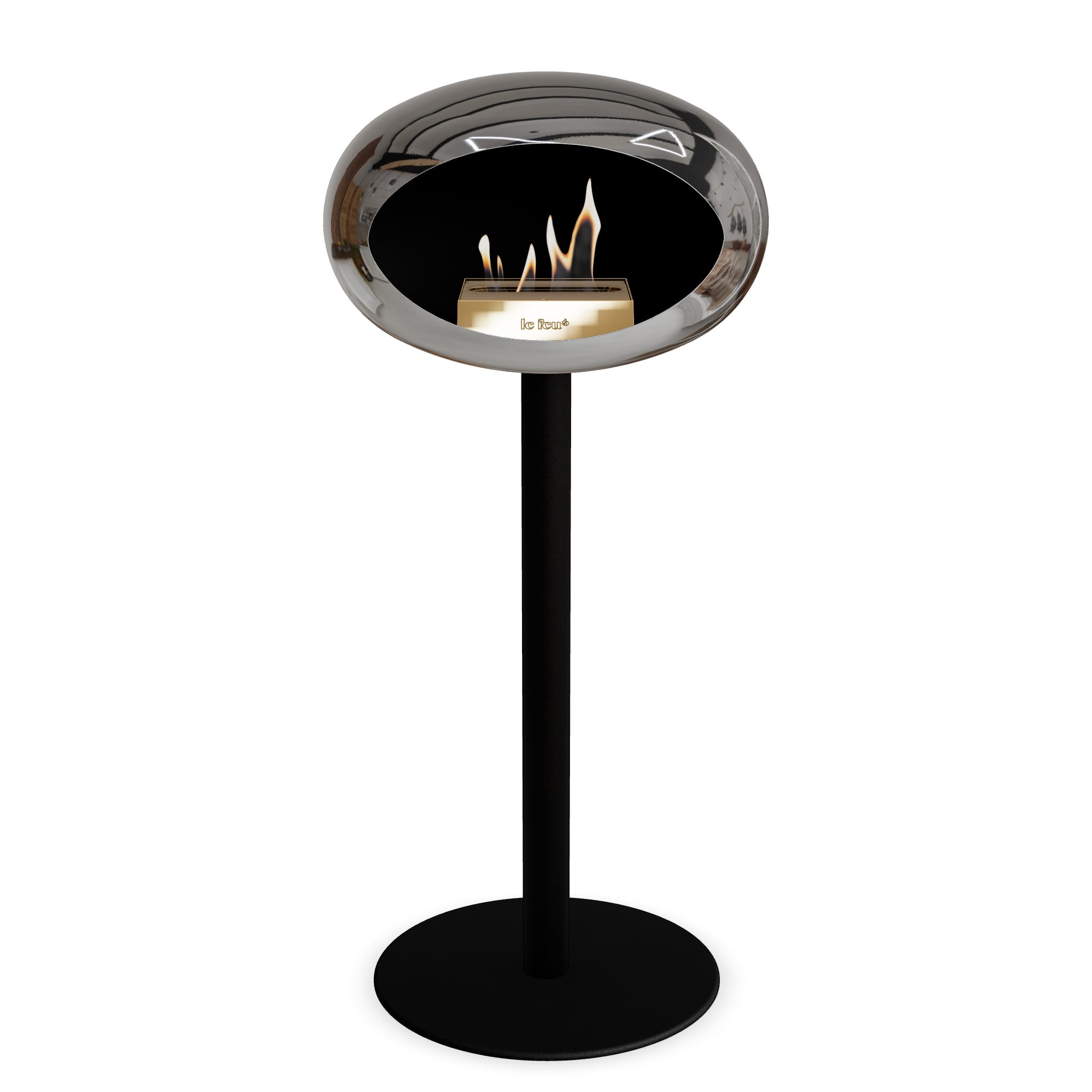 Le Feu Steel High Dome Chromed Silver