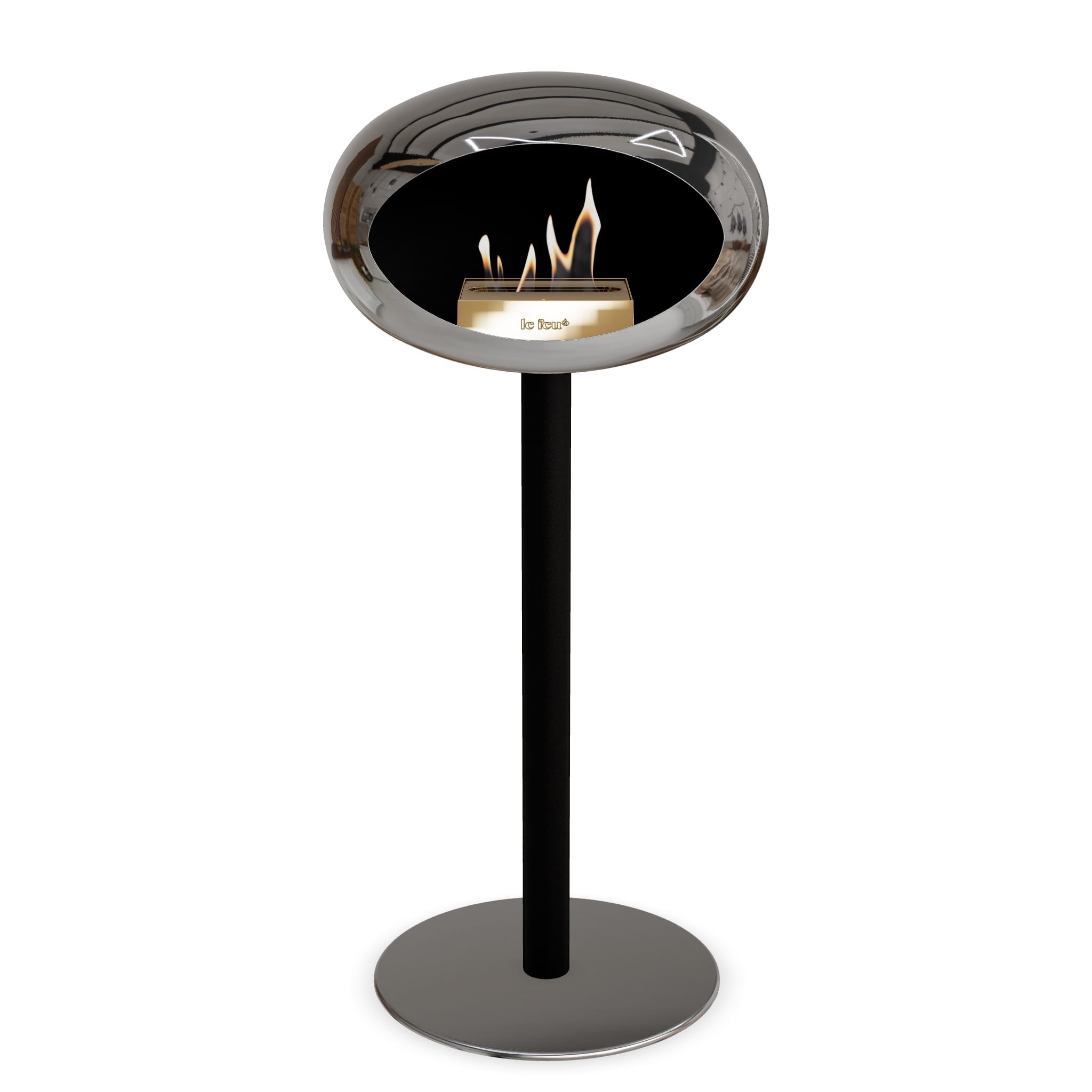 Le Feu Steel High Dome Chromed Silver