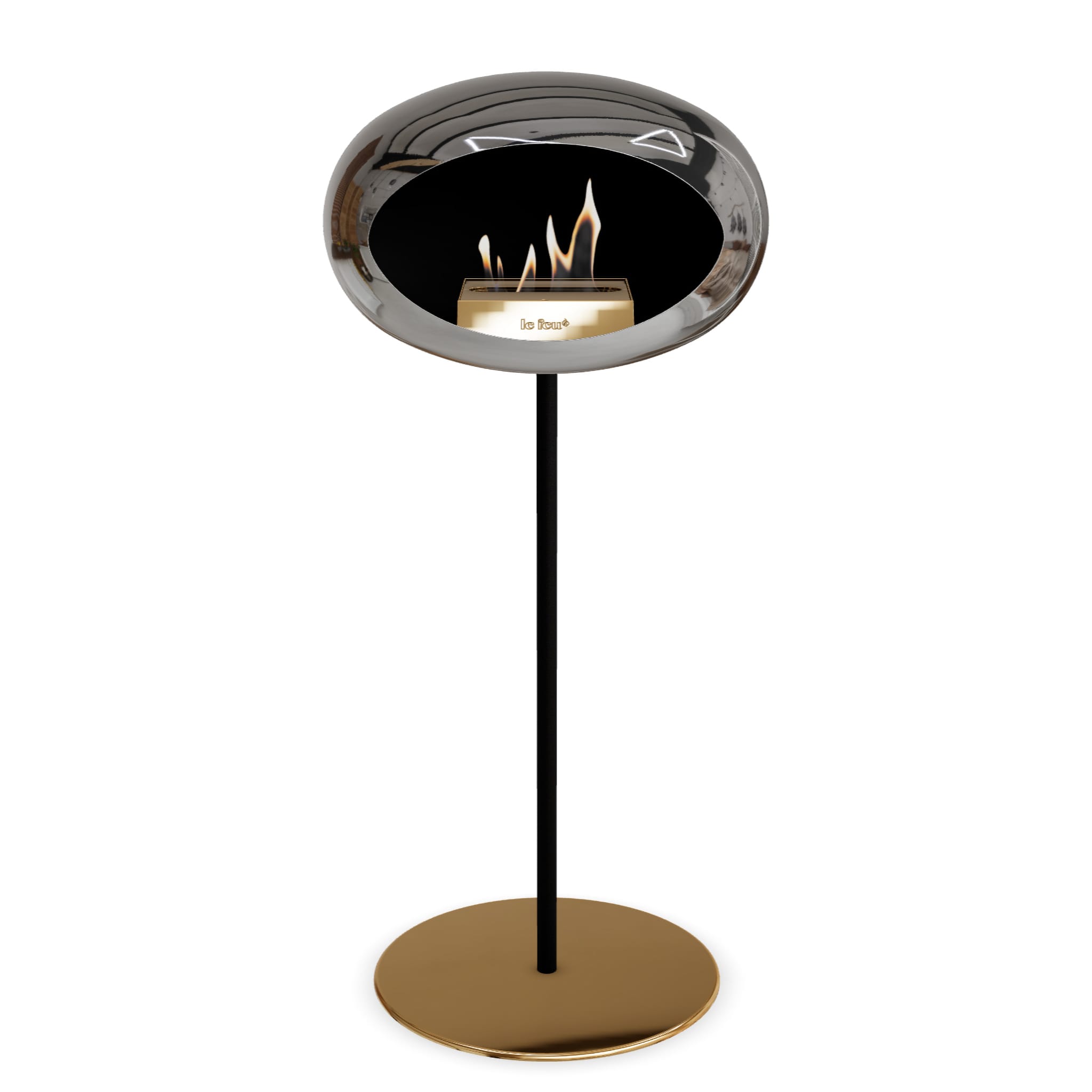 Le Feu Steel High Dome Chromed Silver