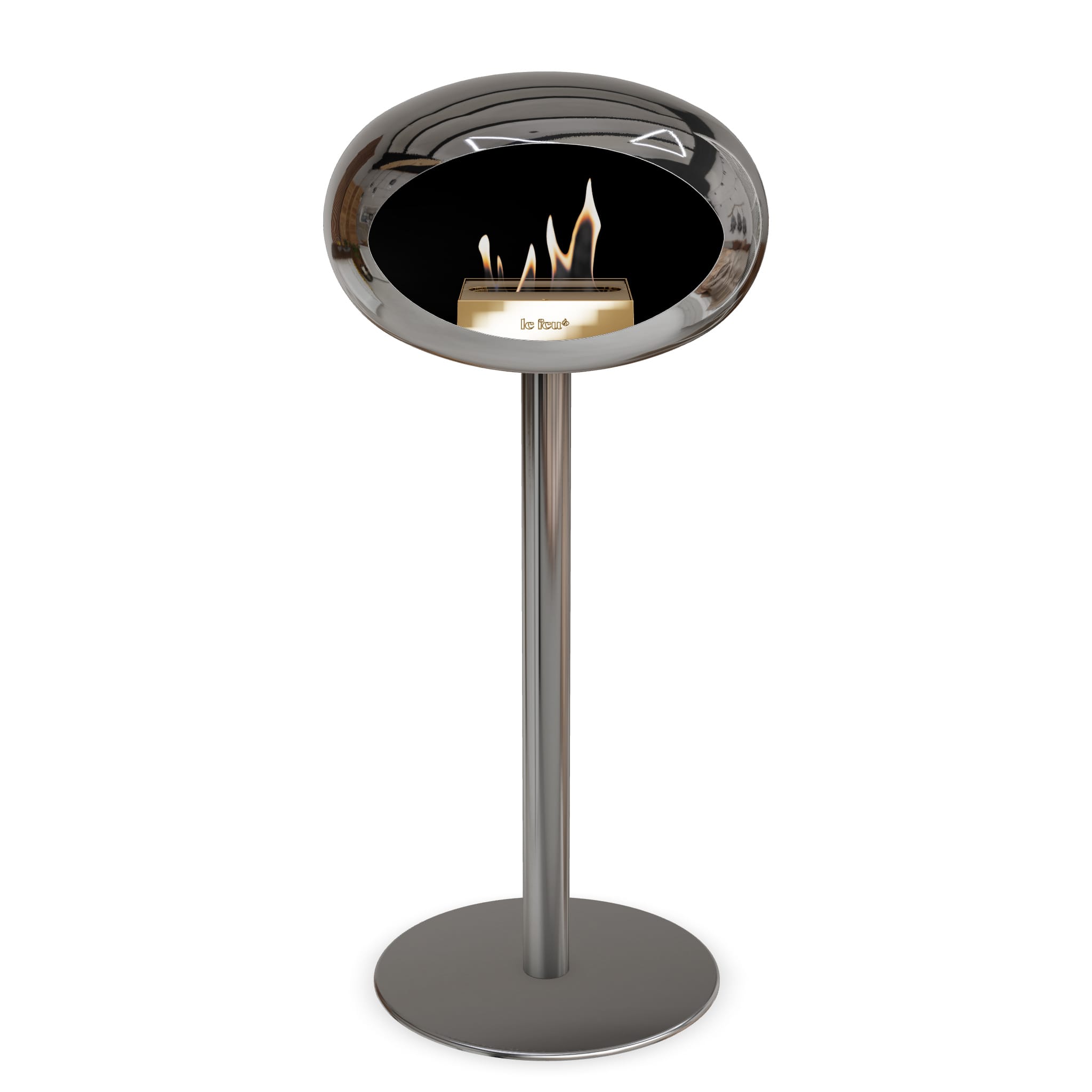 Le Feu Steel High Dome Chromed Silver