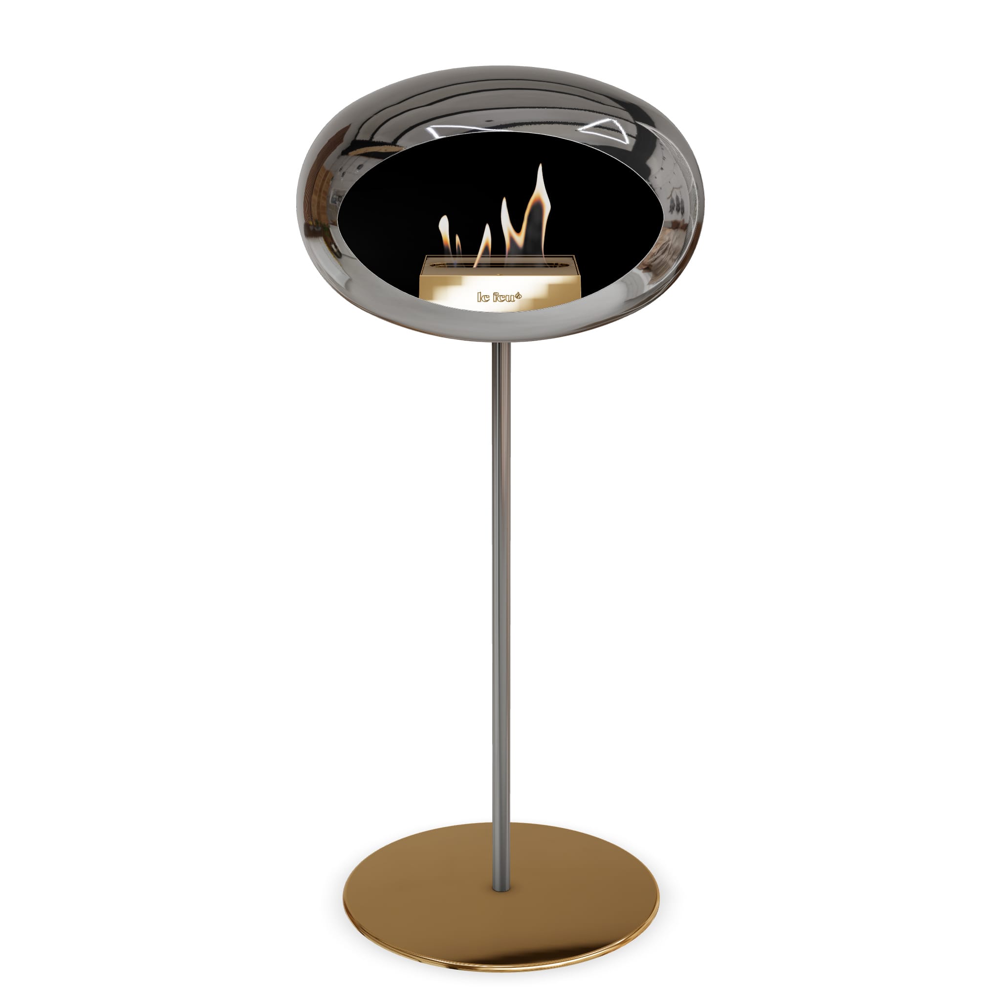 Le Feu Steel High Dome Chromed Silver