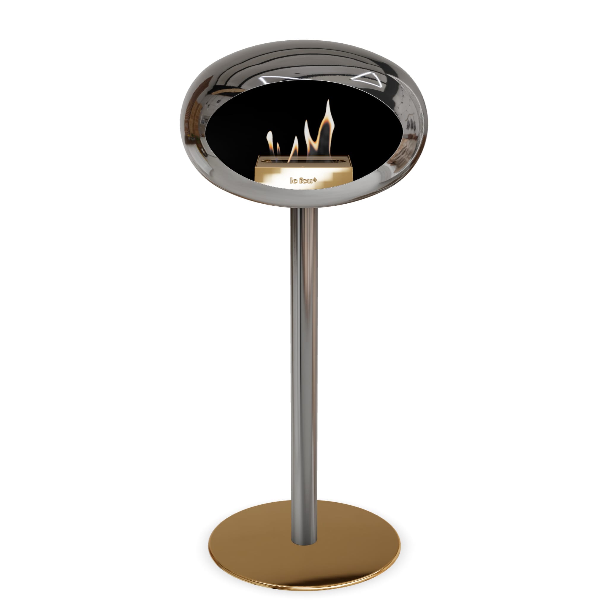 Le Feu Steel High Dome Chromed Silver